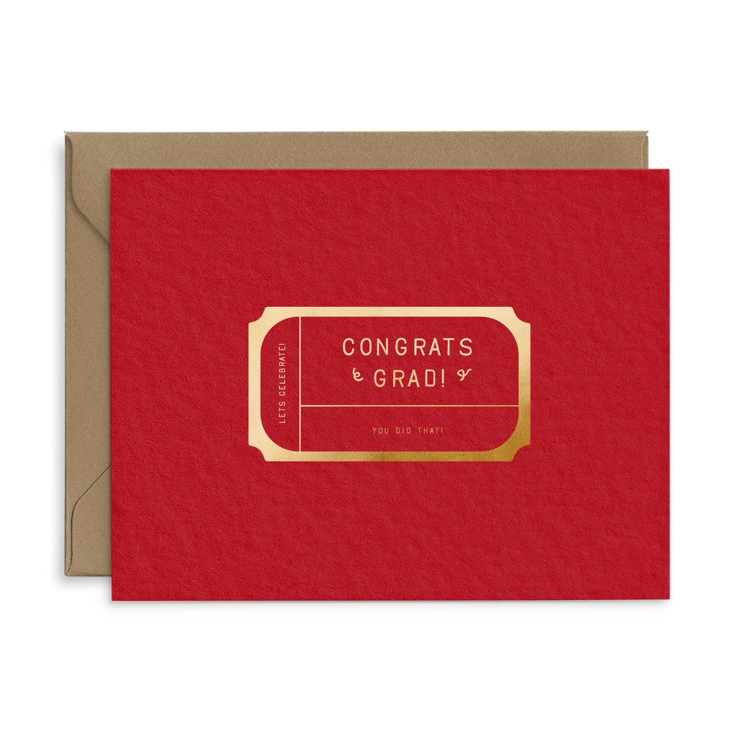 Congrats Grad Ticket Graduation Greeting Card