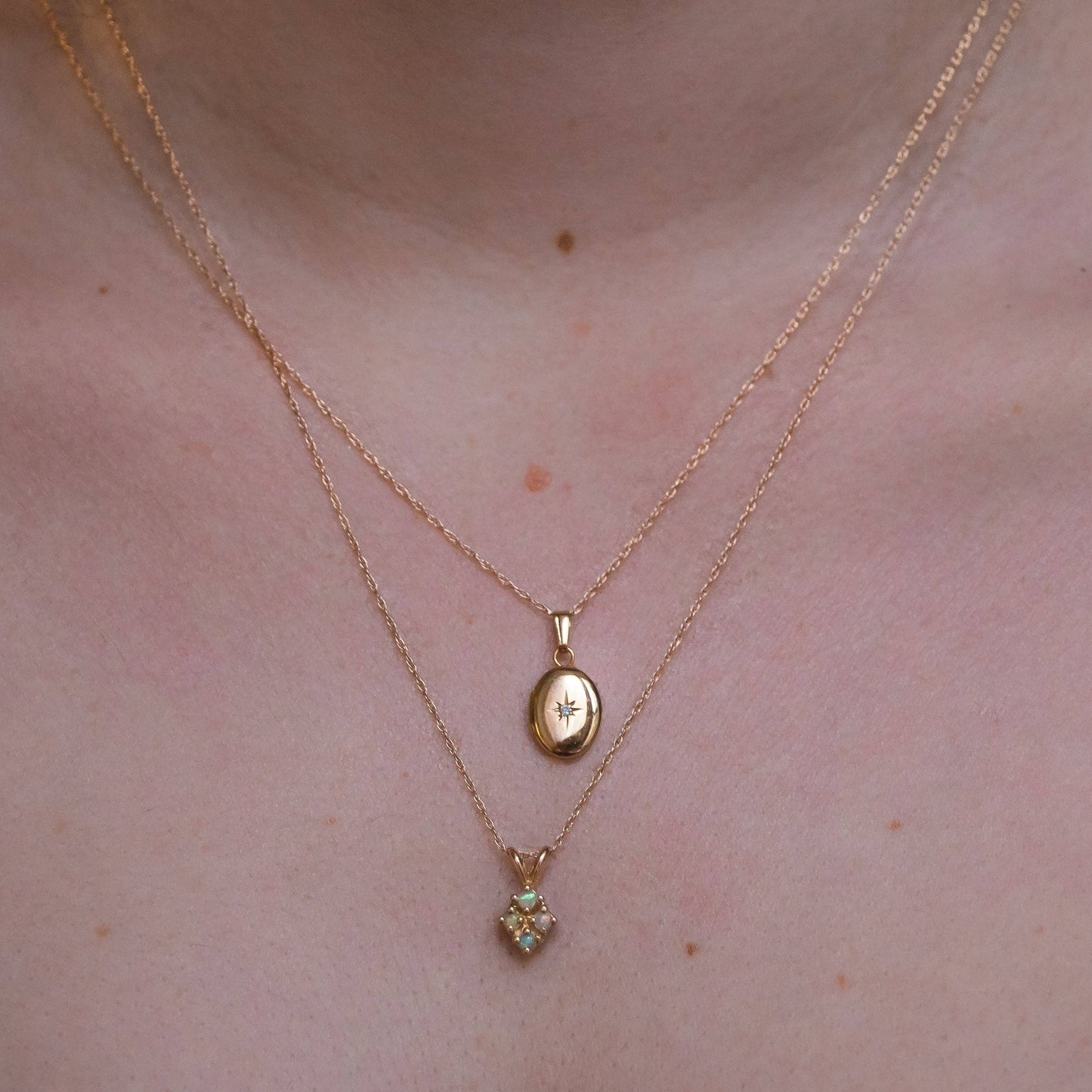 14kt Gold Forever Close To My Heart Diamond Locket