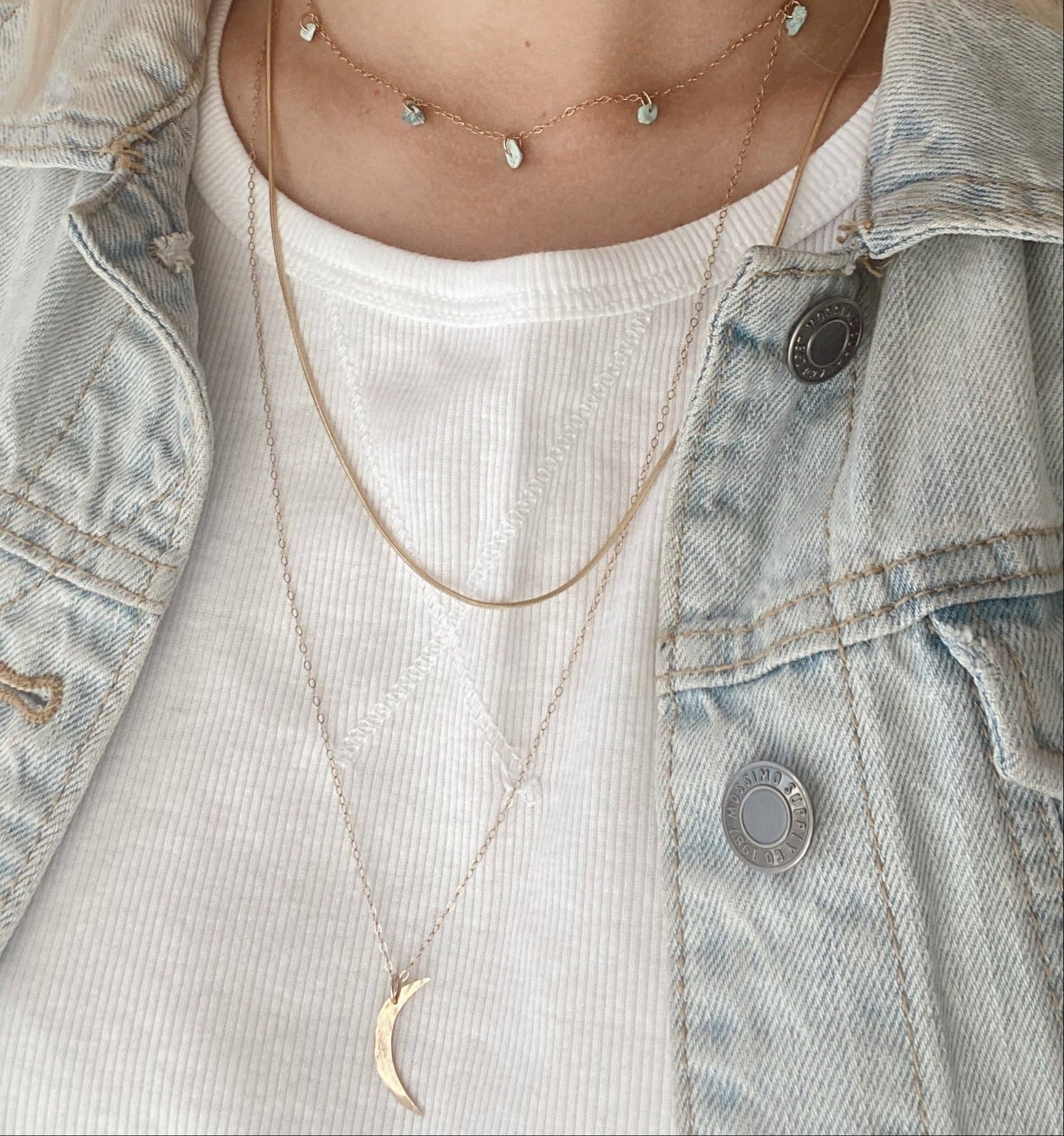 MINI SIERRA NECKLACE: 14KT GOLD FILL / 16"