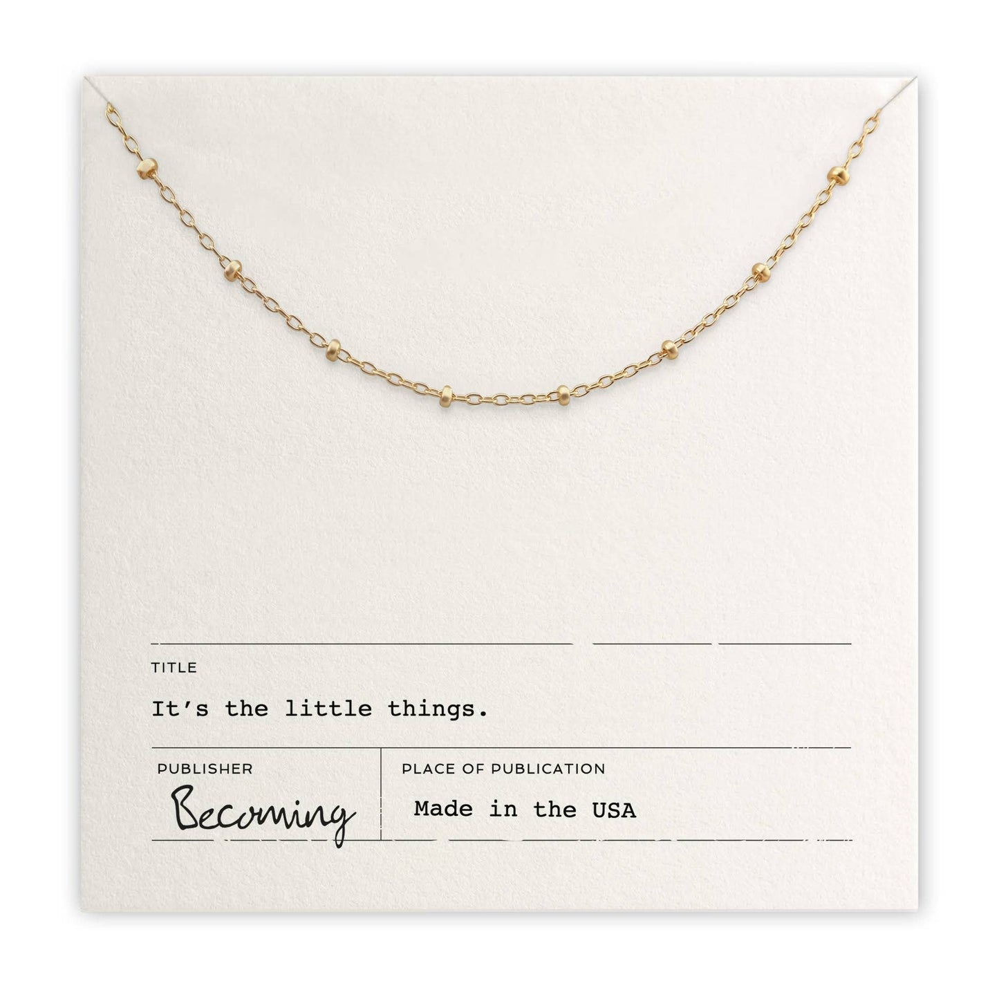 Little Things Necklace | Gold Fill