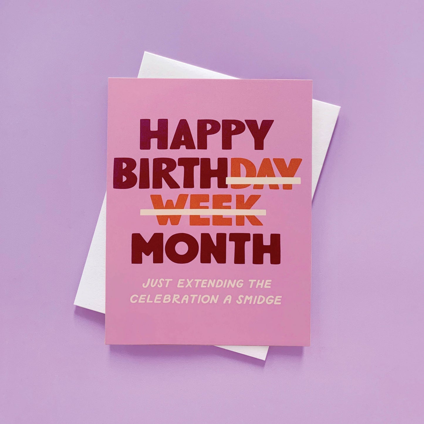 Birth Month - Belated Birthday Card