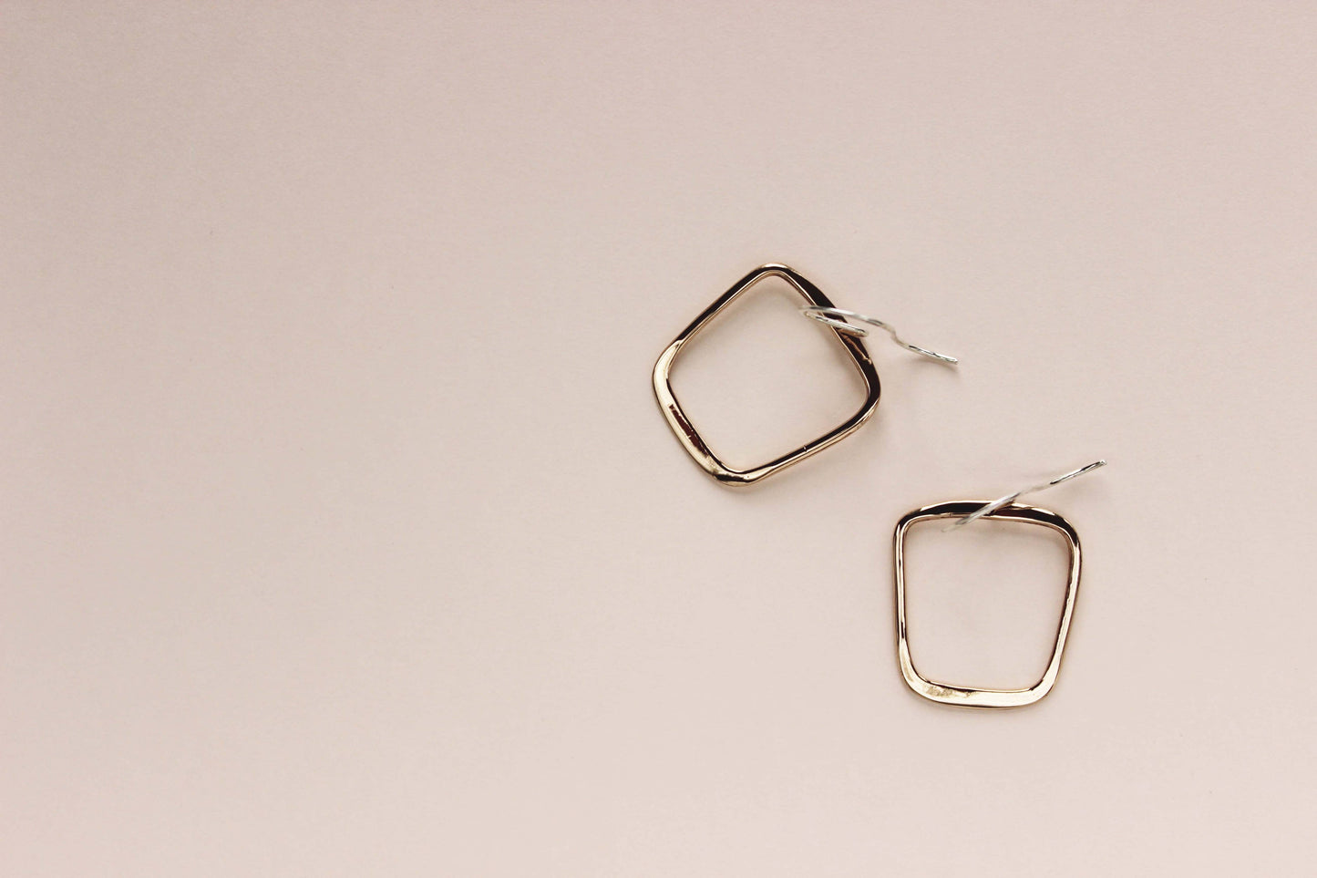 Soft Square Earrings | Gold Fill