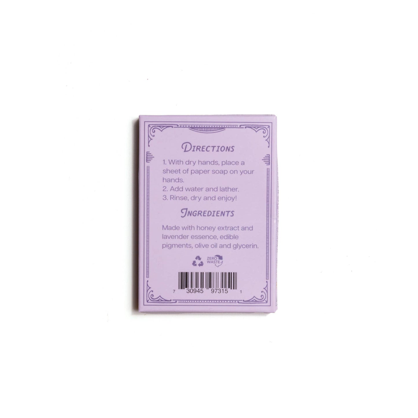 Paper Soap | Lavender Honey Scent, 50 Sheets