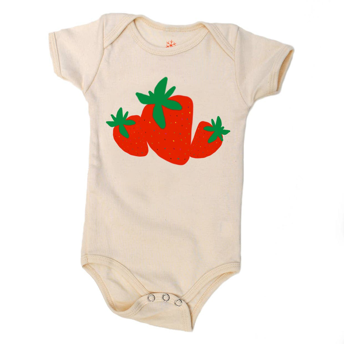 Strawberries - Baby Organic Onesie: 6-12m onesie