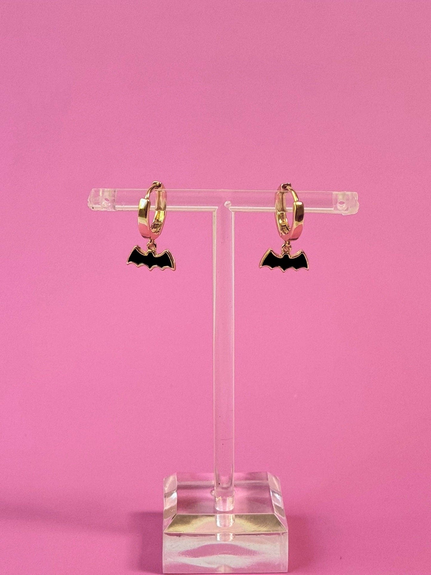 Bat Huggie Earrings