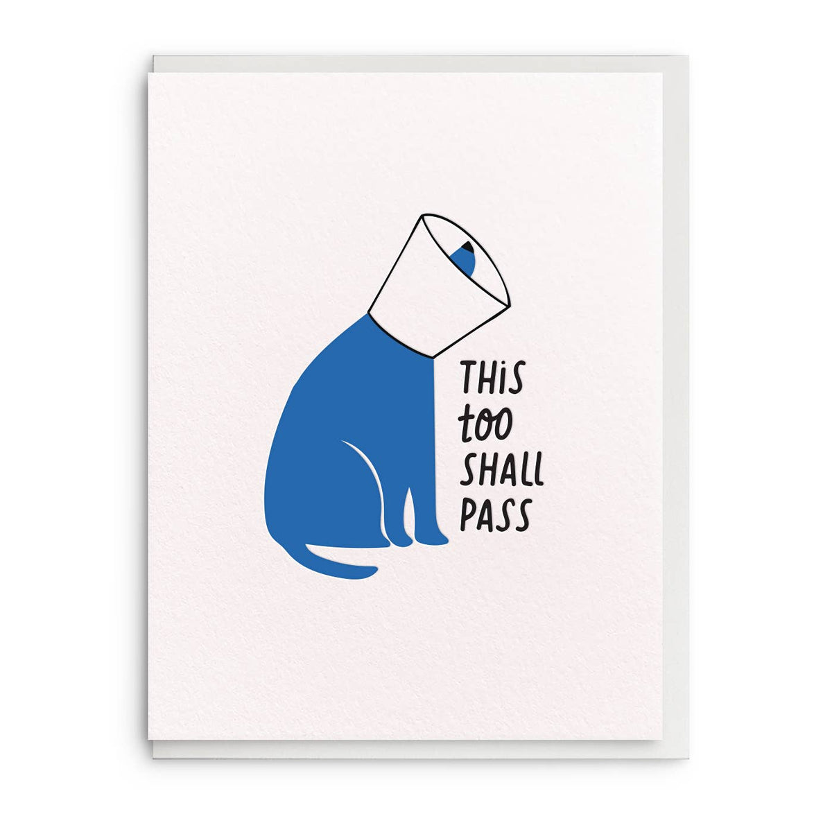 Shall Pass, Letterpress Sympathy Greeting Card