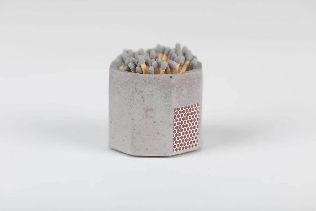 Grey Match Holder w/ Striker and Grey Matches