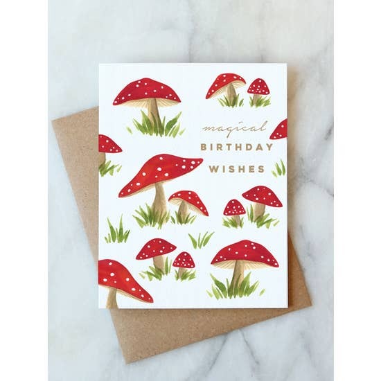 Magical Mushroom Birthday Card