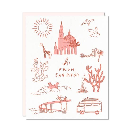 Hi From San Diego Card