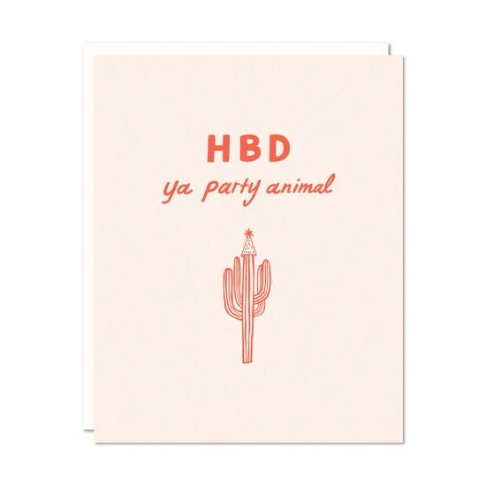 HBD Party Animal Card
