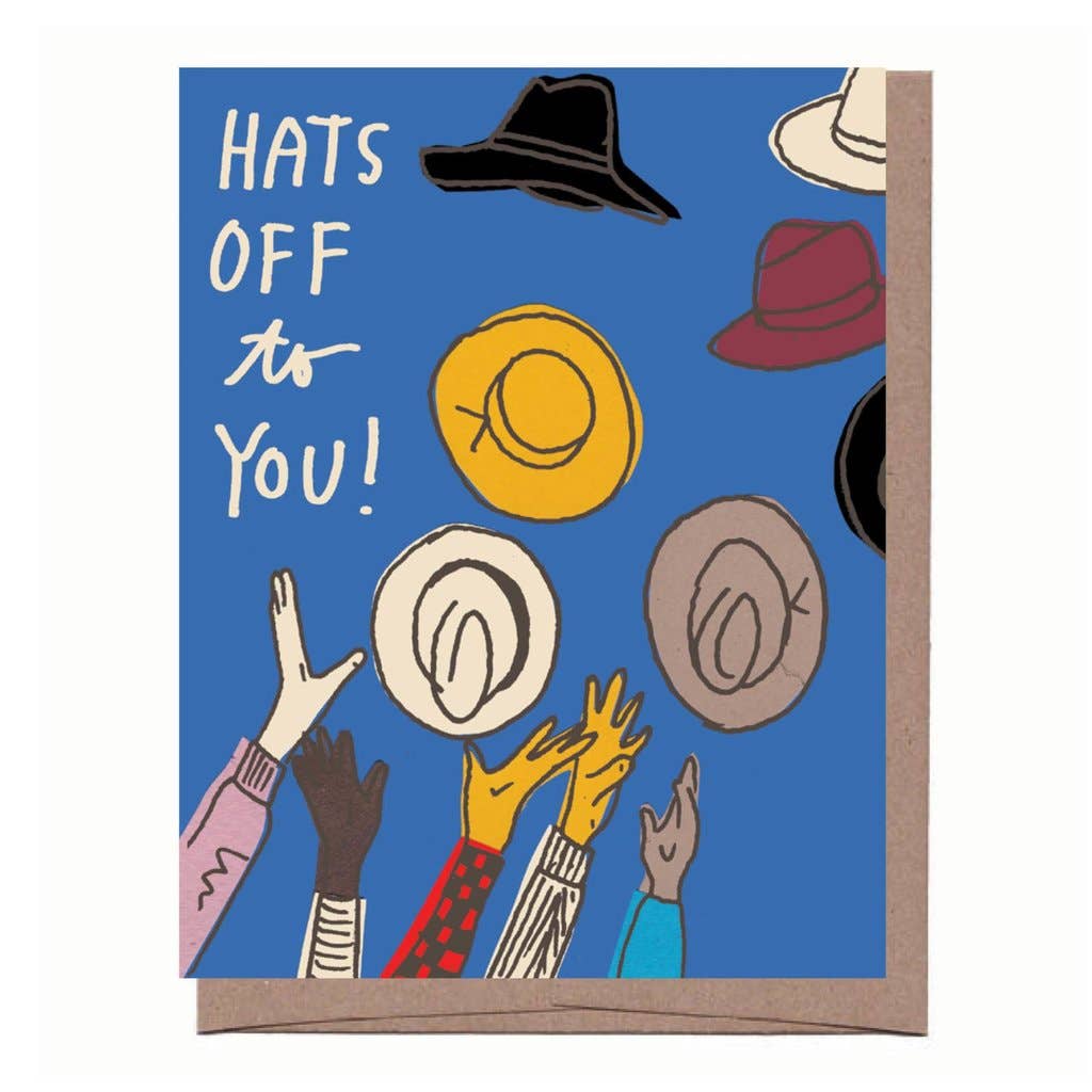 Hats Off Congrats Card