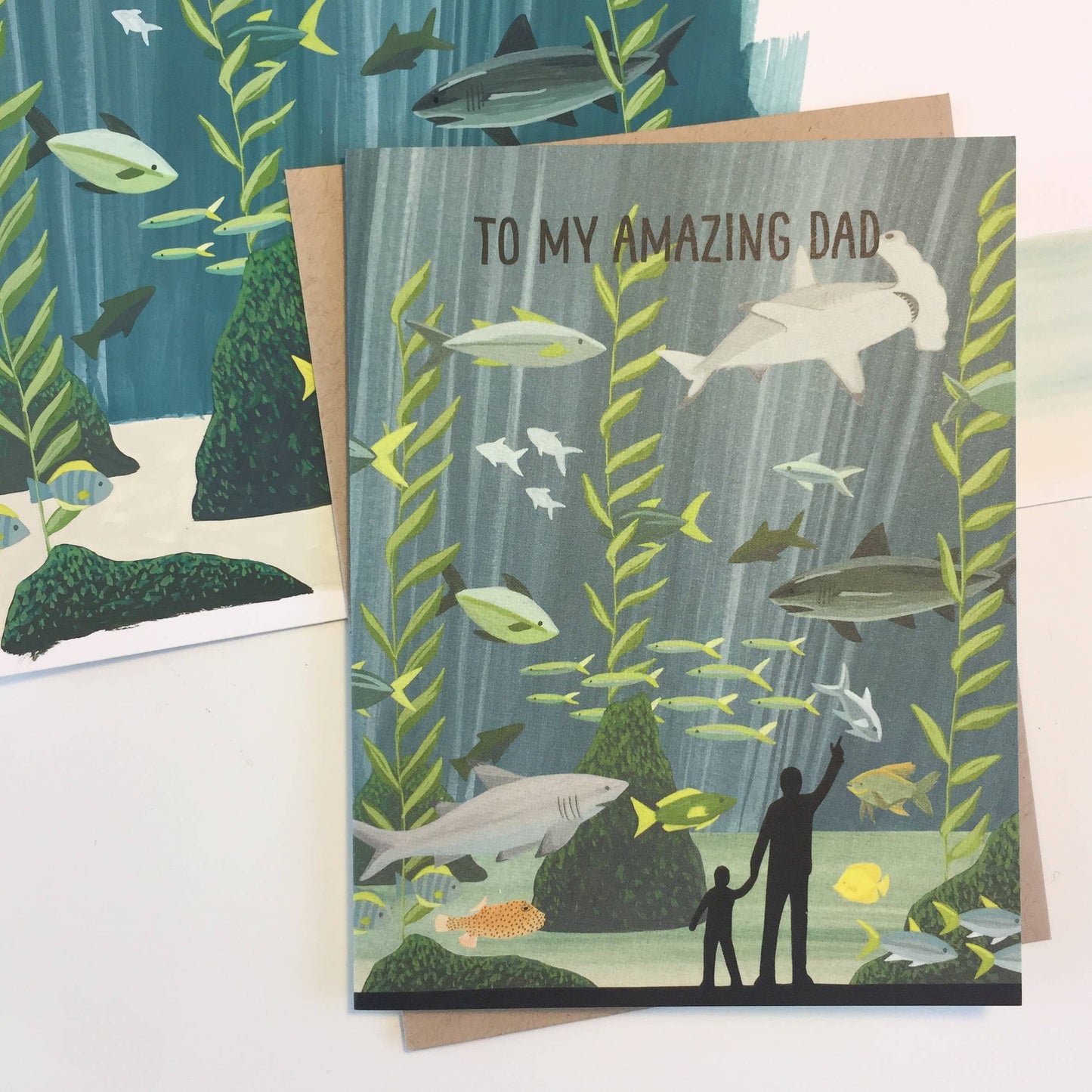 Aquarium Dad Ocean Aquatic Coastal Father's Day Card