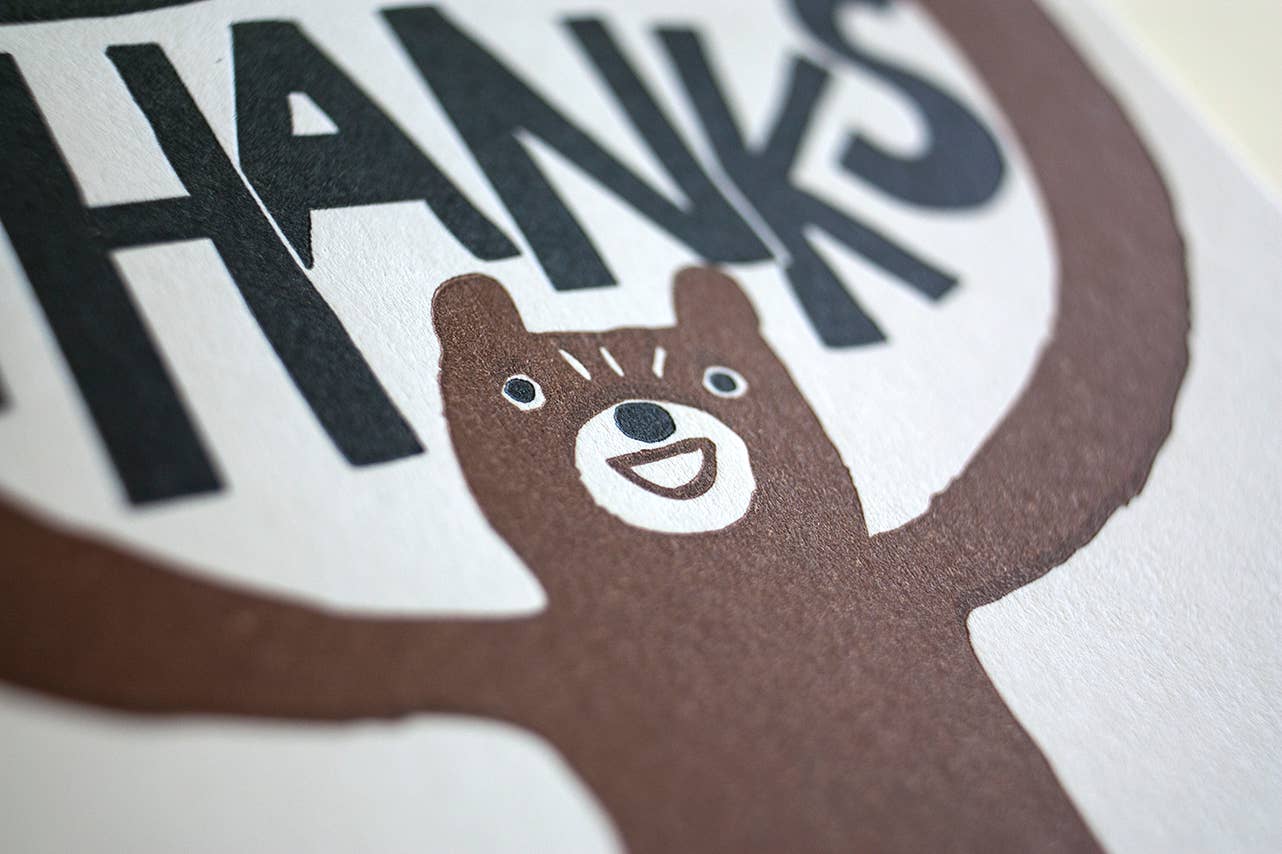 Big Bear Thank You Card