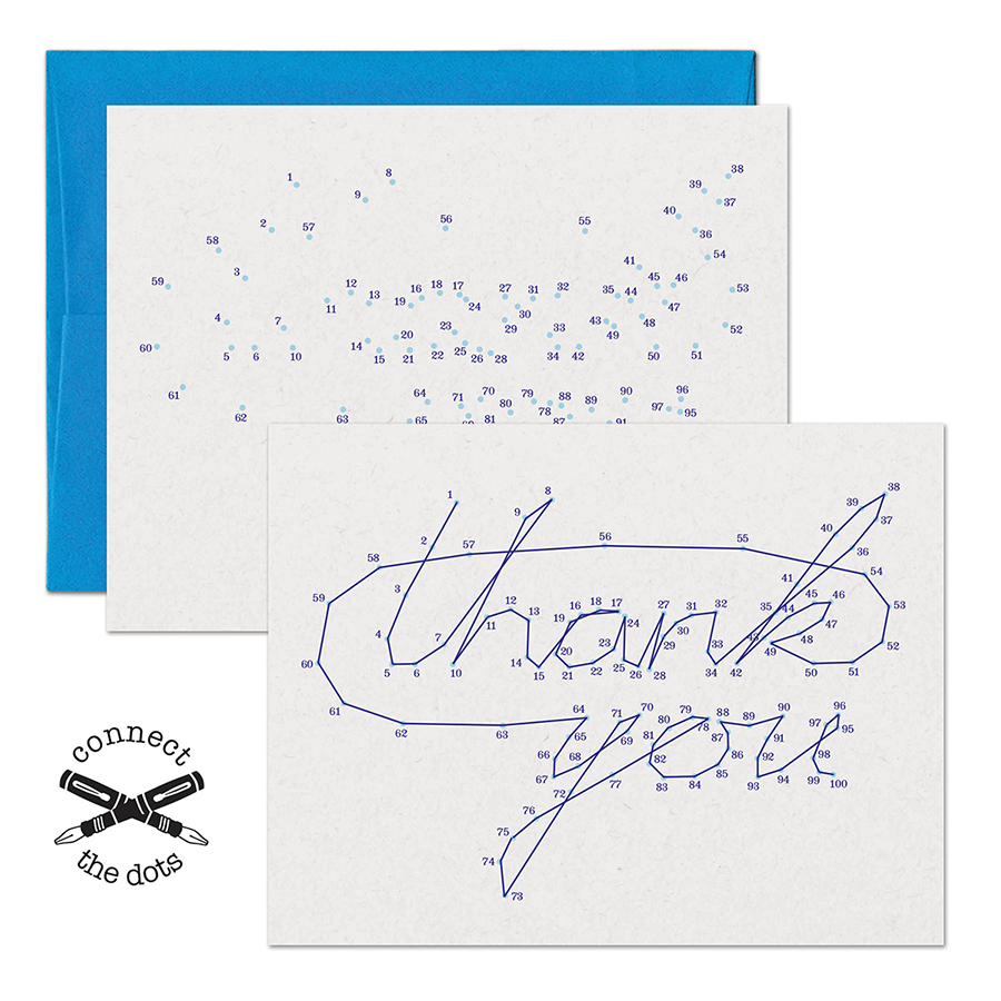 Connect the Dots - Thank You Card