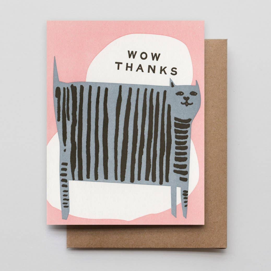 Wow Cat Thank You Card