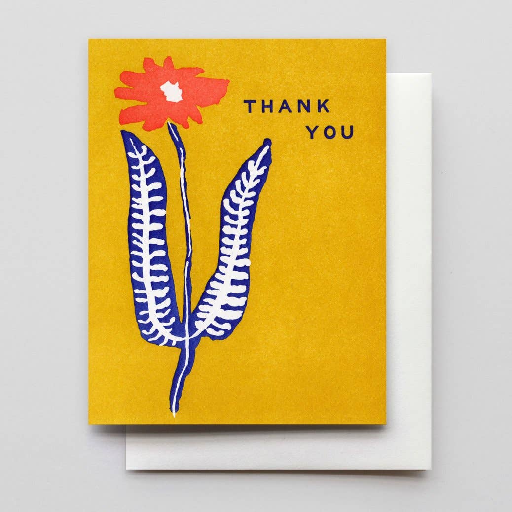 Flower Stem Thank You Card