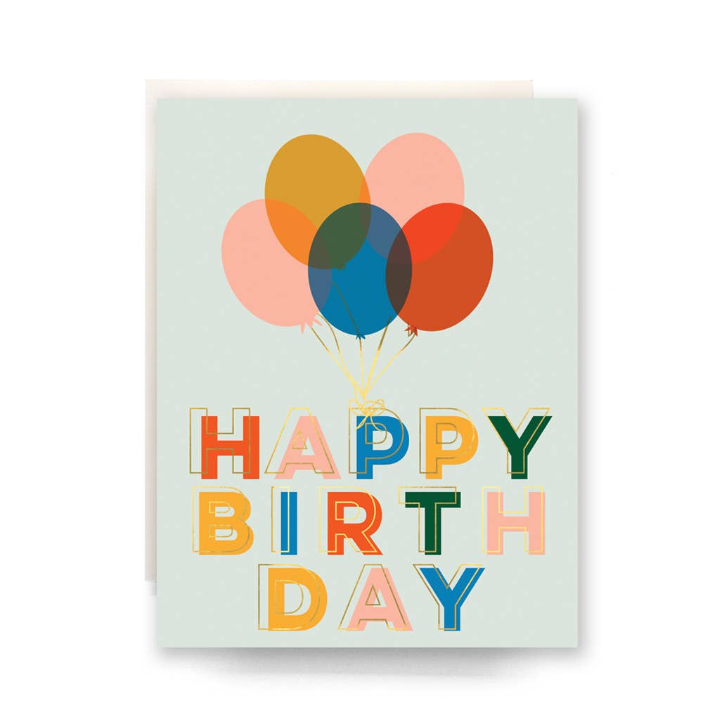 Balloons Birthday Card