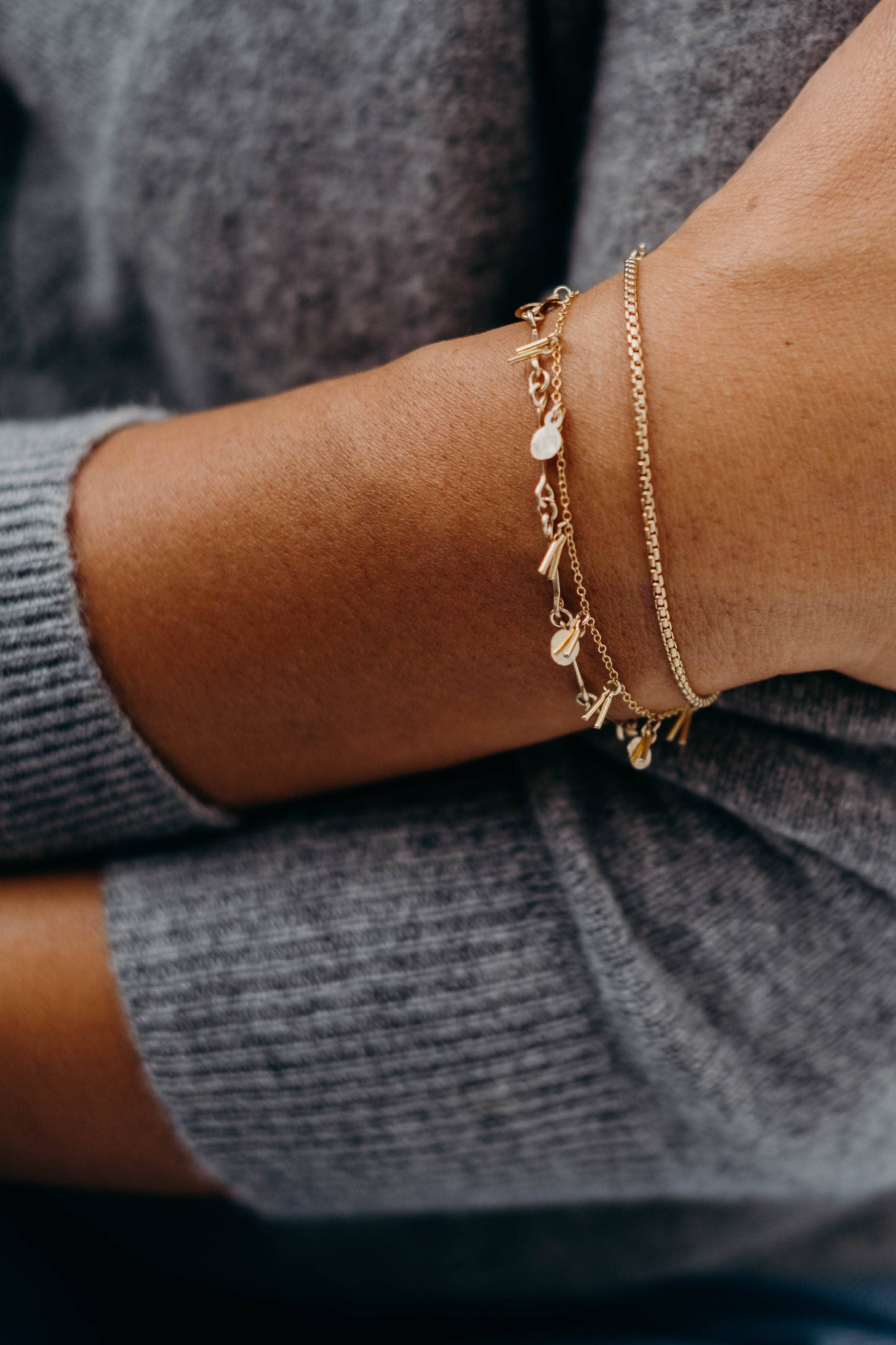 Sequin and Fringe Bracelet | 7"