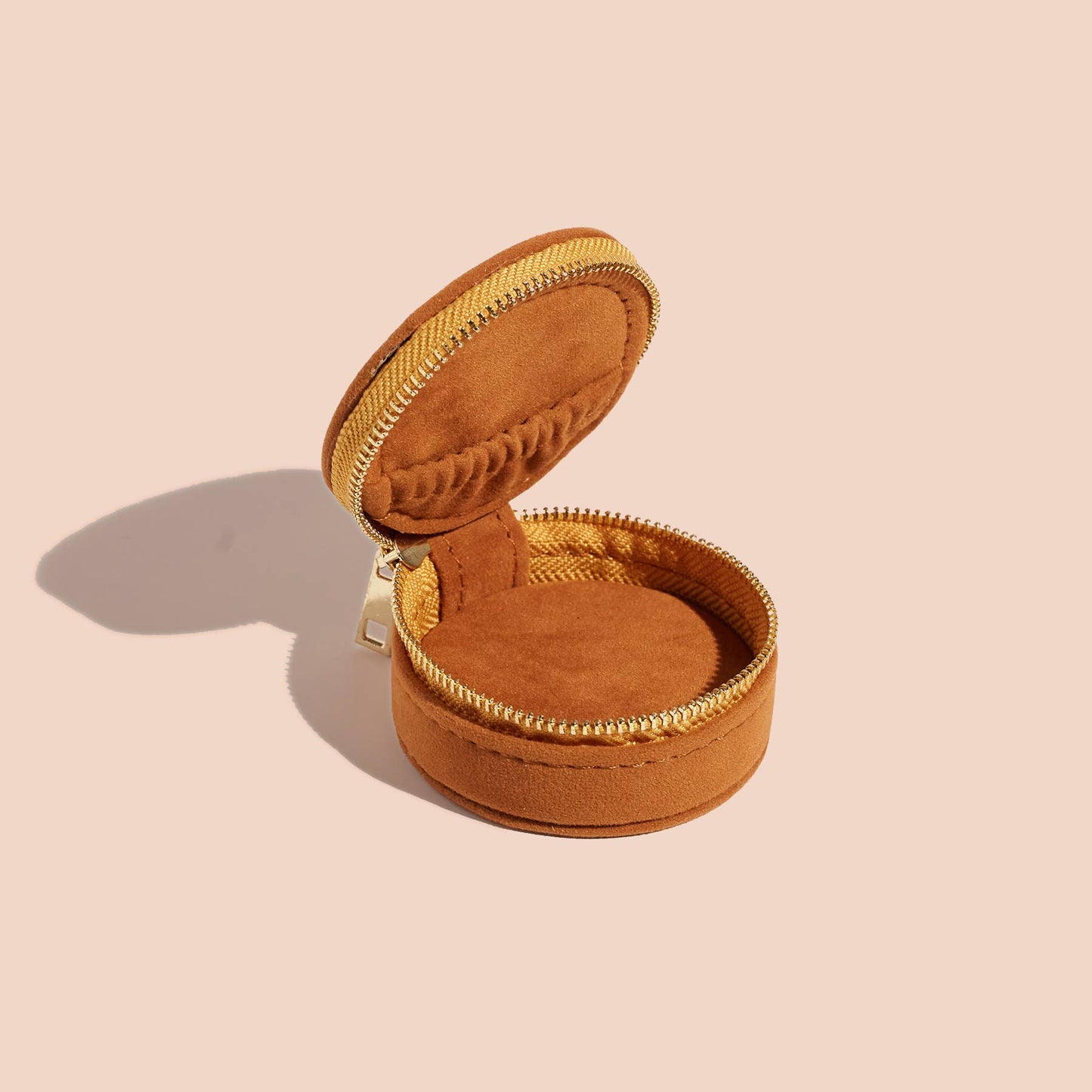 Mini Travel Jewelry Case | Burnt Orange