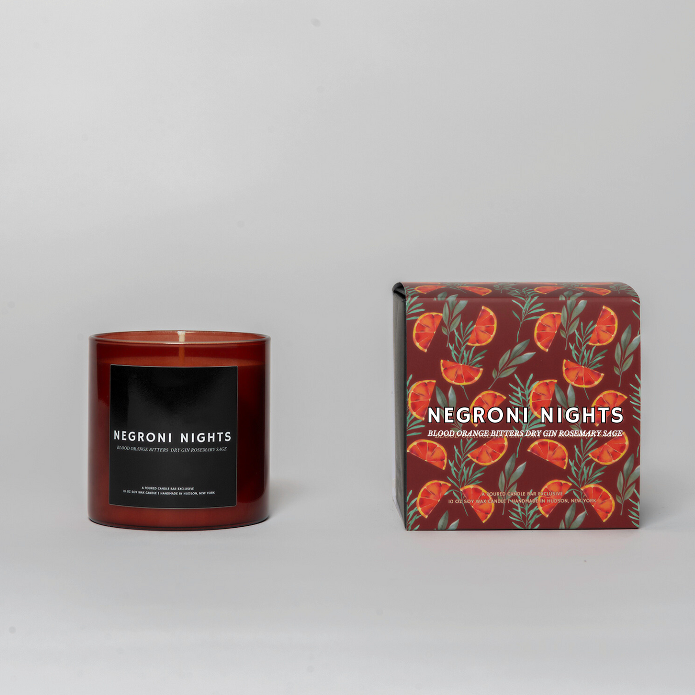 Poured New York 10 oz Candle | Negroni Nights