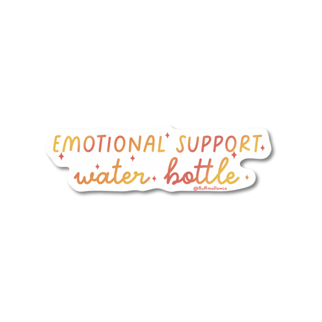 Emotional Support Bottle Vinyl Sticker