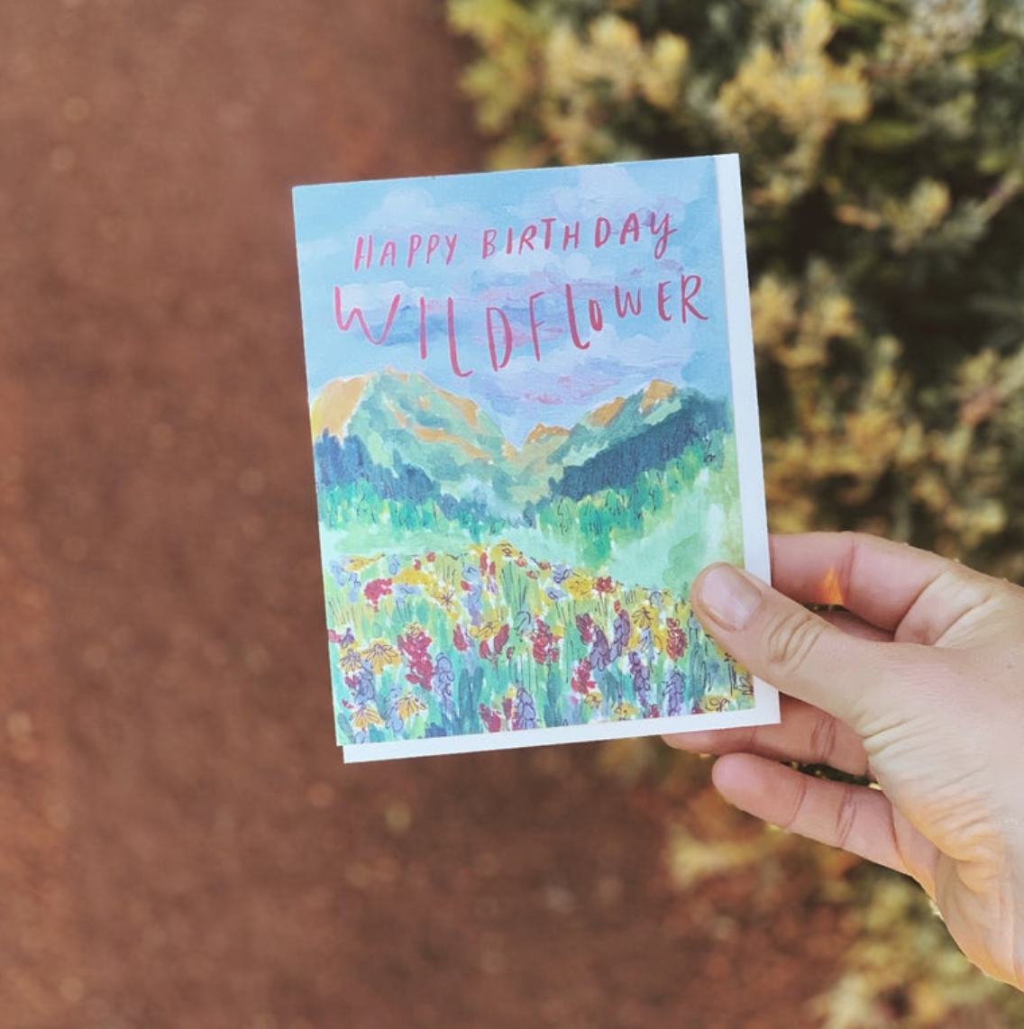 Happy Birthday Wildflower Card