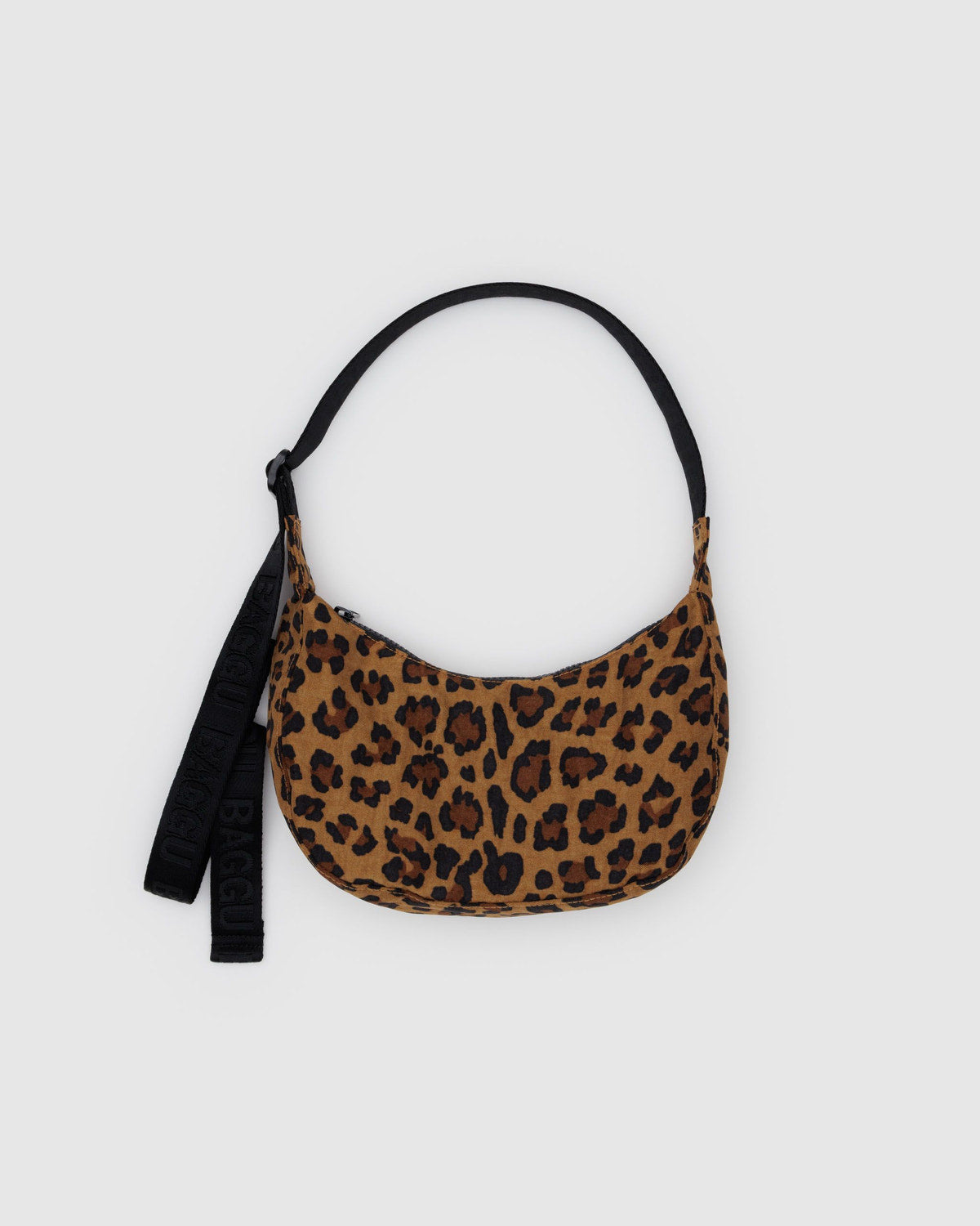 Small Nylon Crescent Bag | Leopard