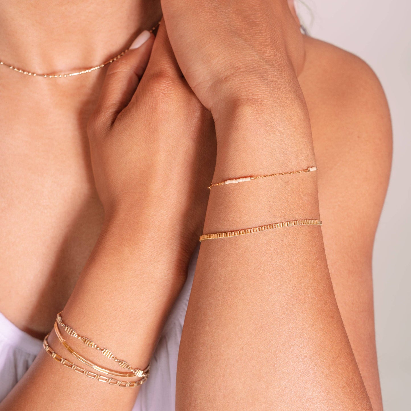 Day Moments Bracelet: Satin Gray / 6.5"