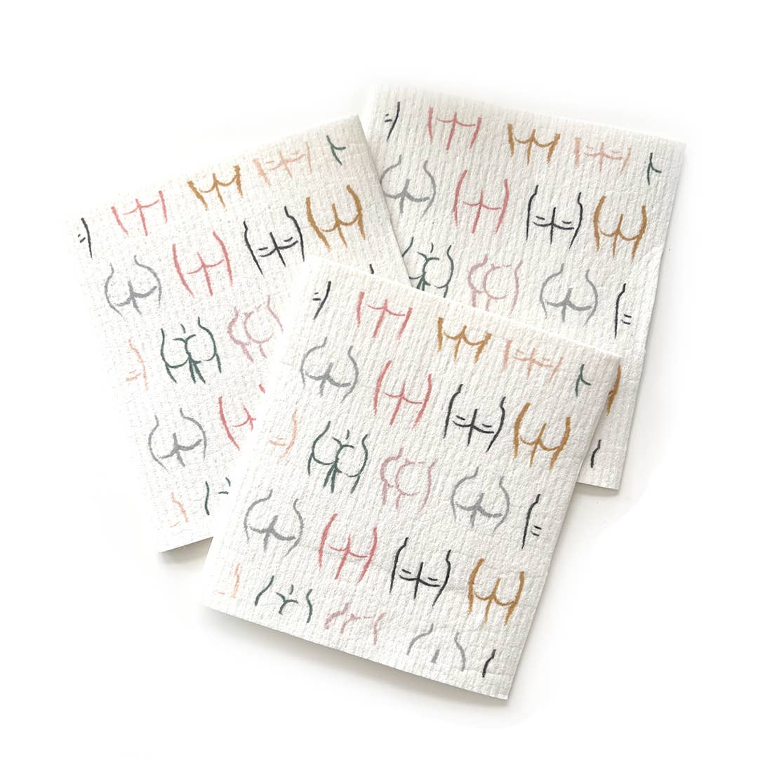 3pc Set Buns Out Swedish Dishcloths