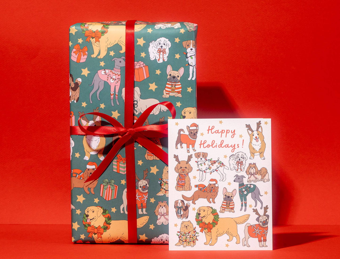 Holiday Dogs Card