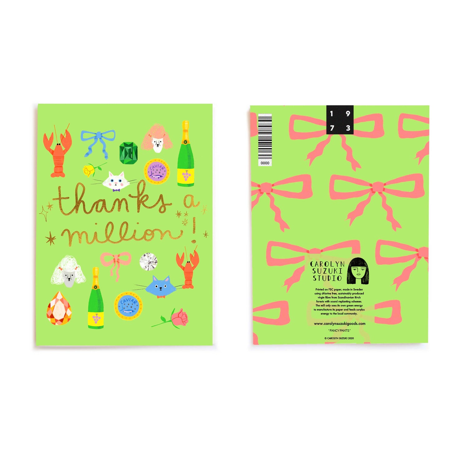 Fancy Pants Thank You Card