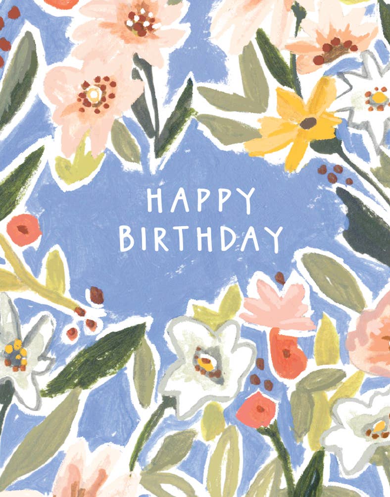 Floral Arch Happy Birthday Card