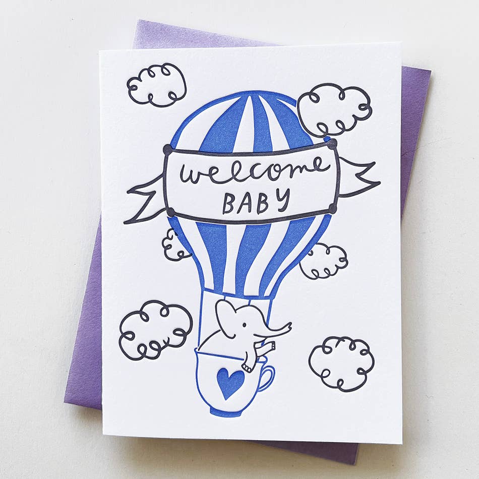 Elephant Baby Card