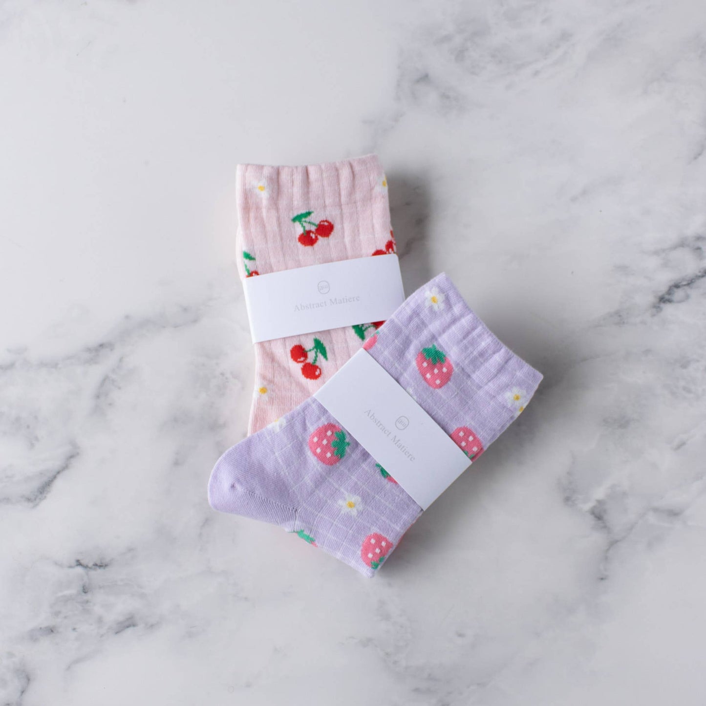 Fruit Casual Socks: Pink