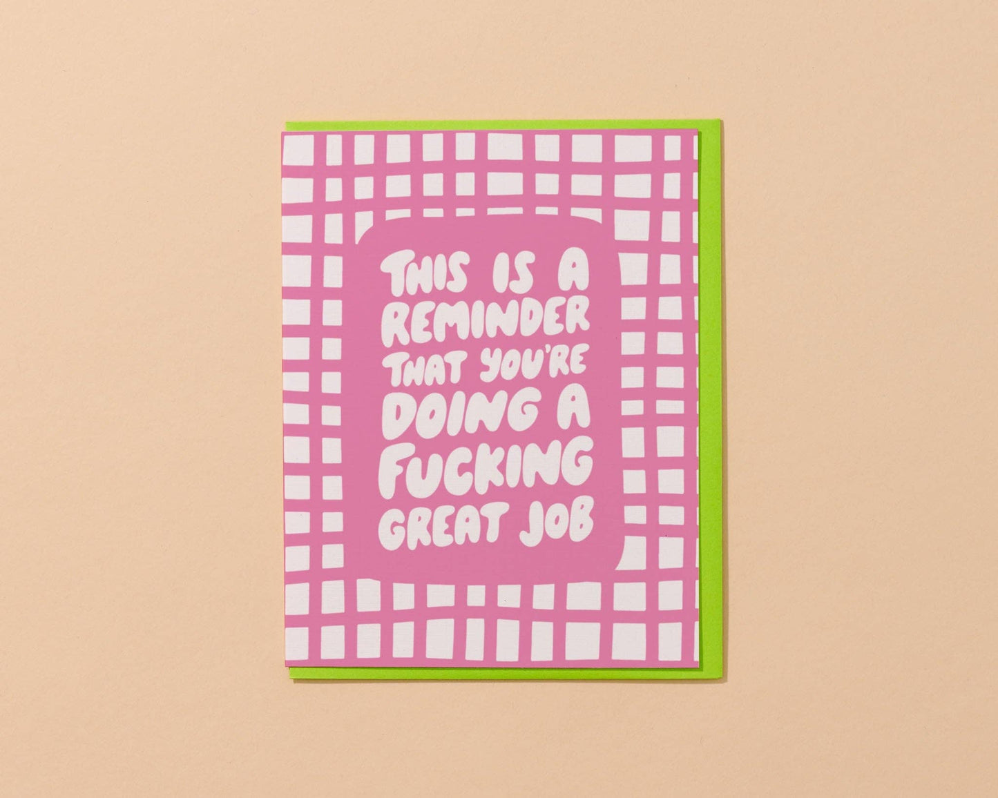 Encouragement Card by Your Gal Kiwi | Doing a Great Fuckin Job