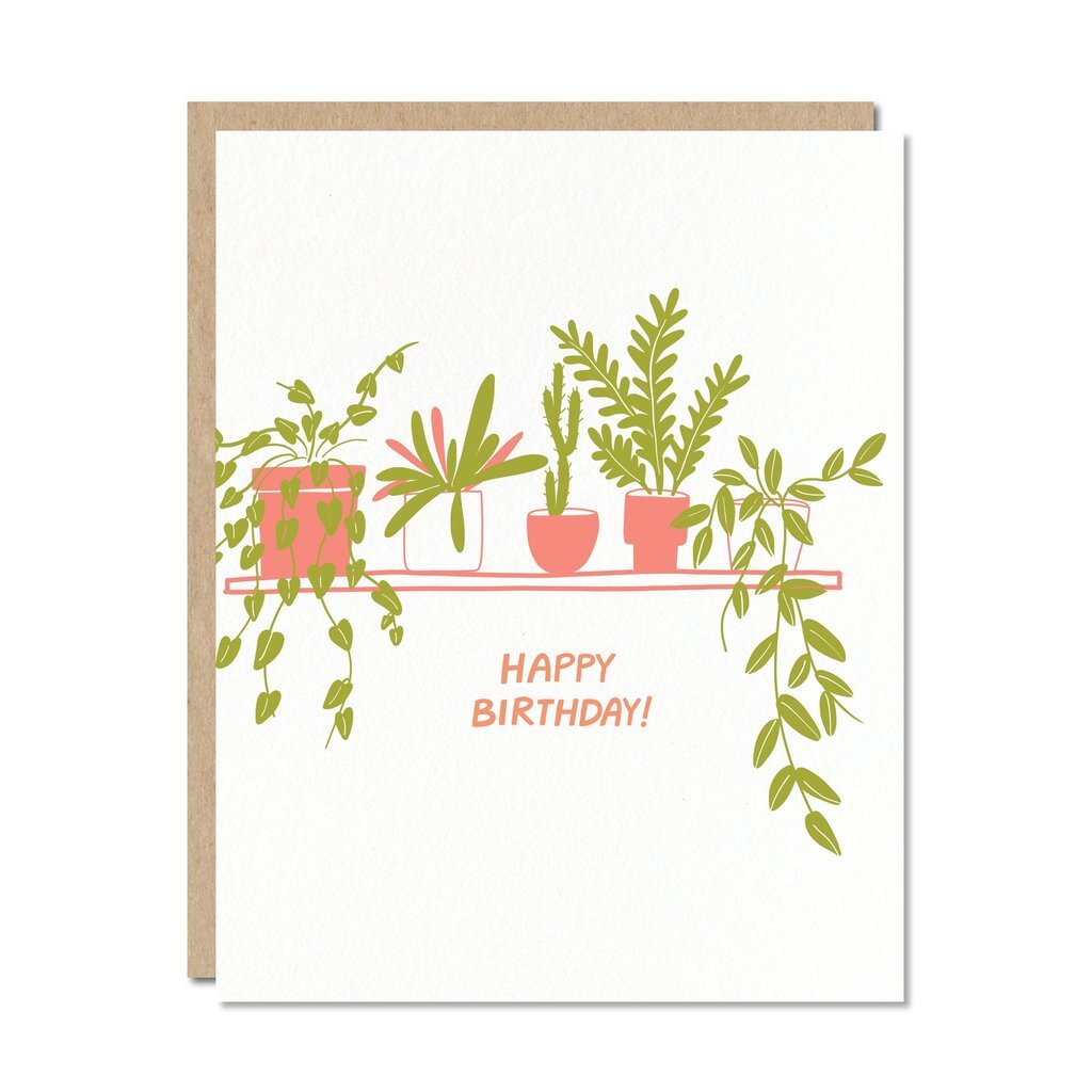 Plant Wall Birthday Card