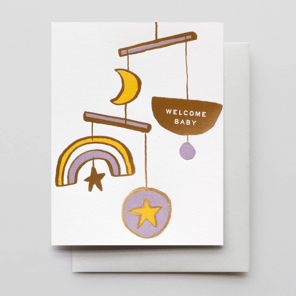Mobile Welcome Baby Card