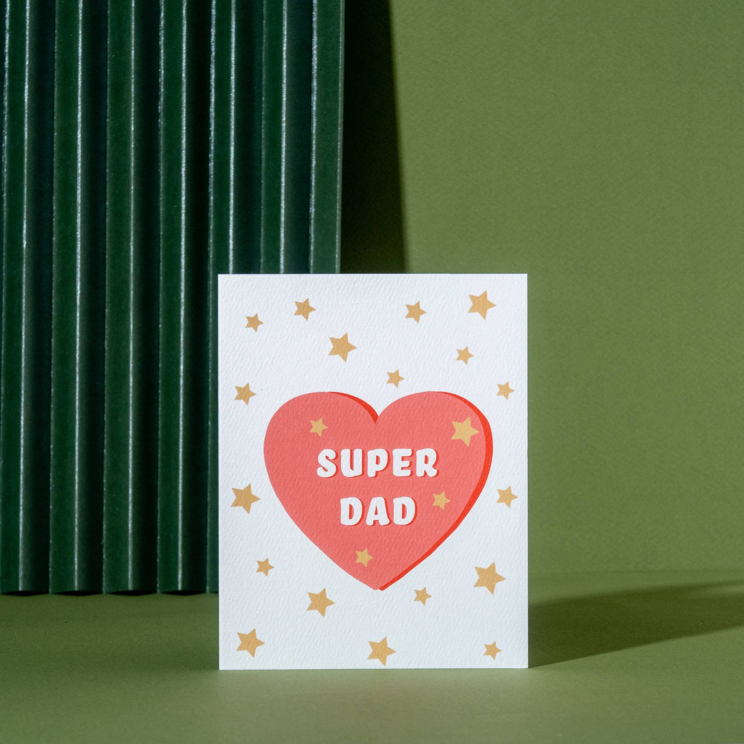 Super Dad Heart Father's Day Card
