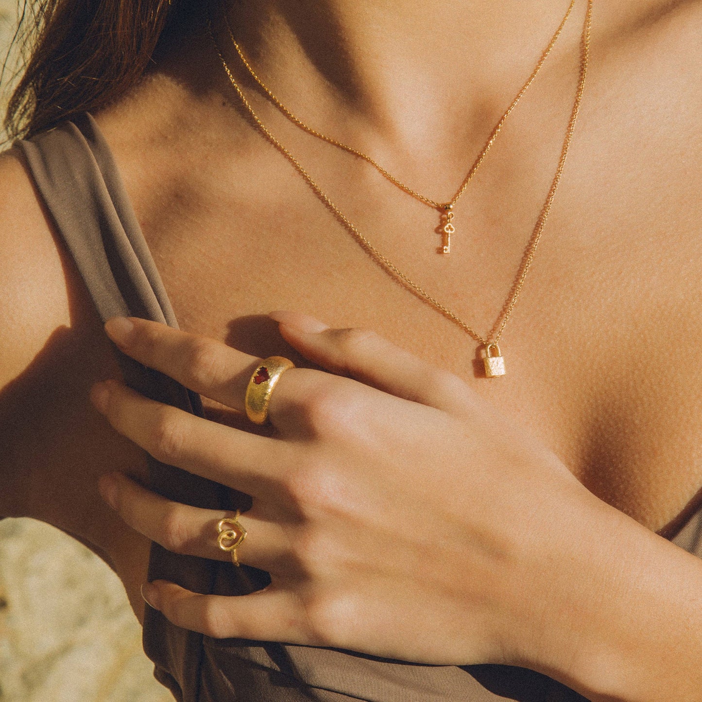 Lourdes Necklace | Jewelry Gold Gift Waterproof