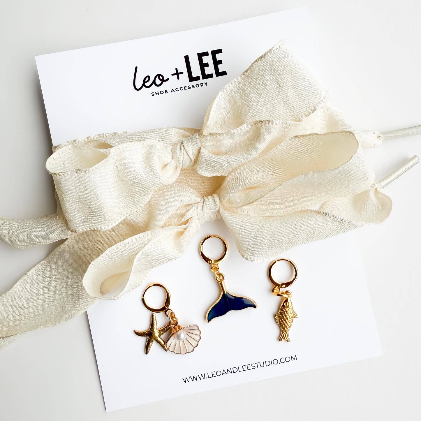 Sneaker Charms and Laces Set | Ivory Laces