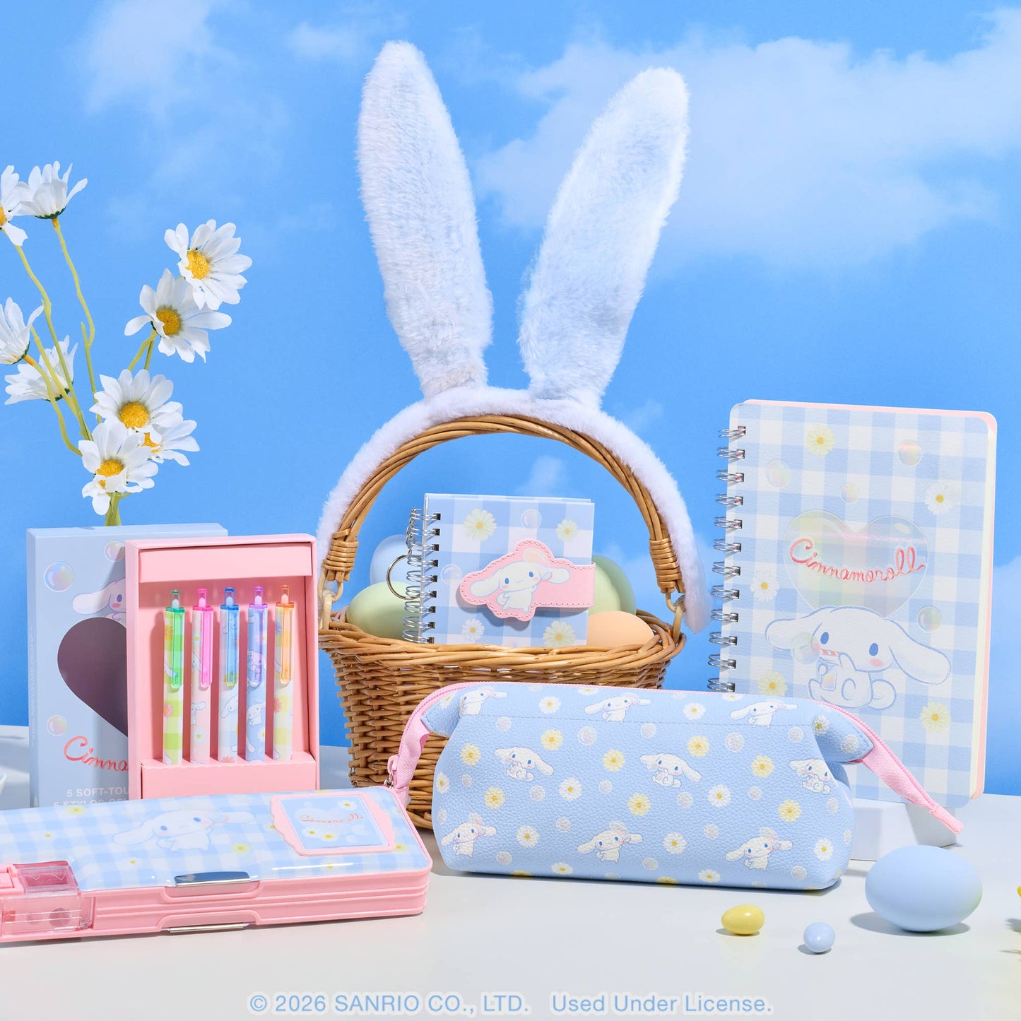 Sanrio Sweet Daisies Cinnamoroll™ Soft-Touch Gel Pen Set