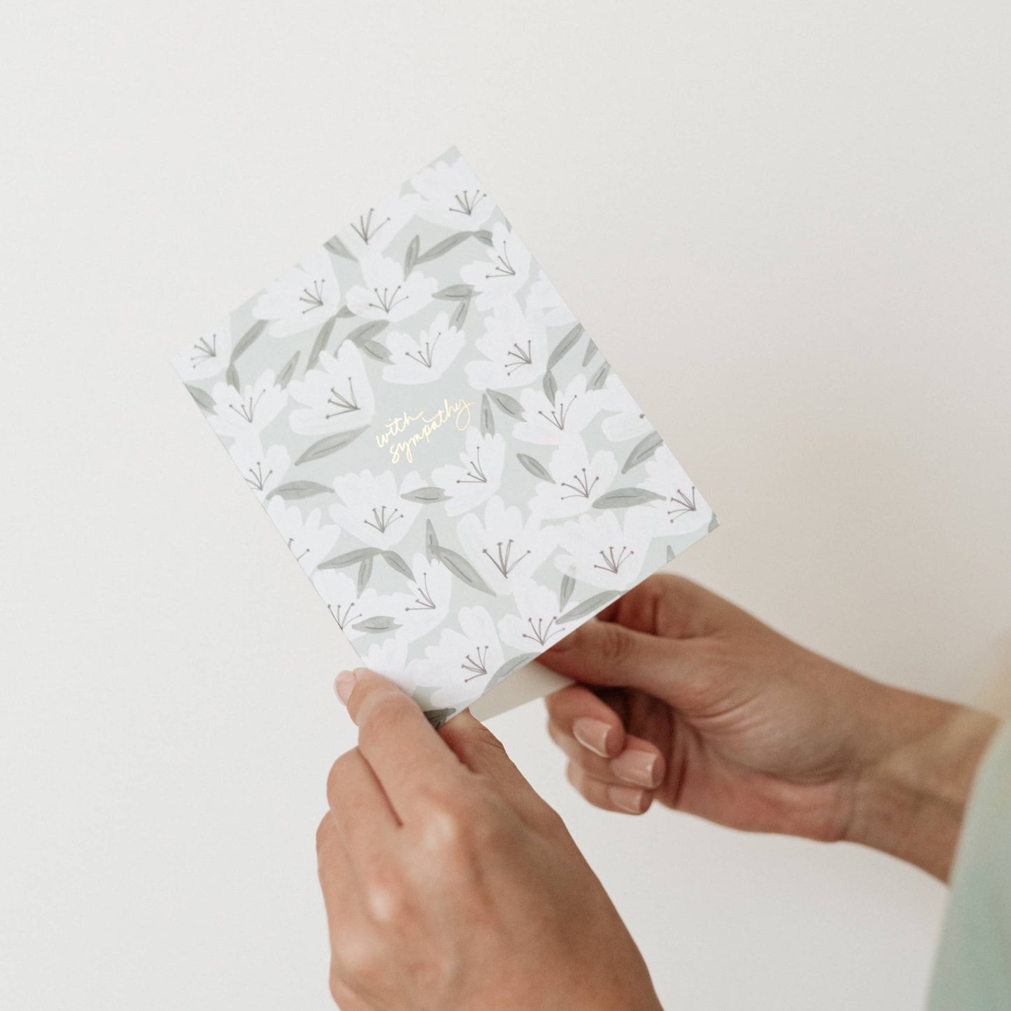 Sympathy Flowers Card