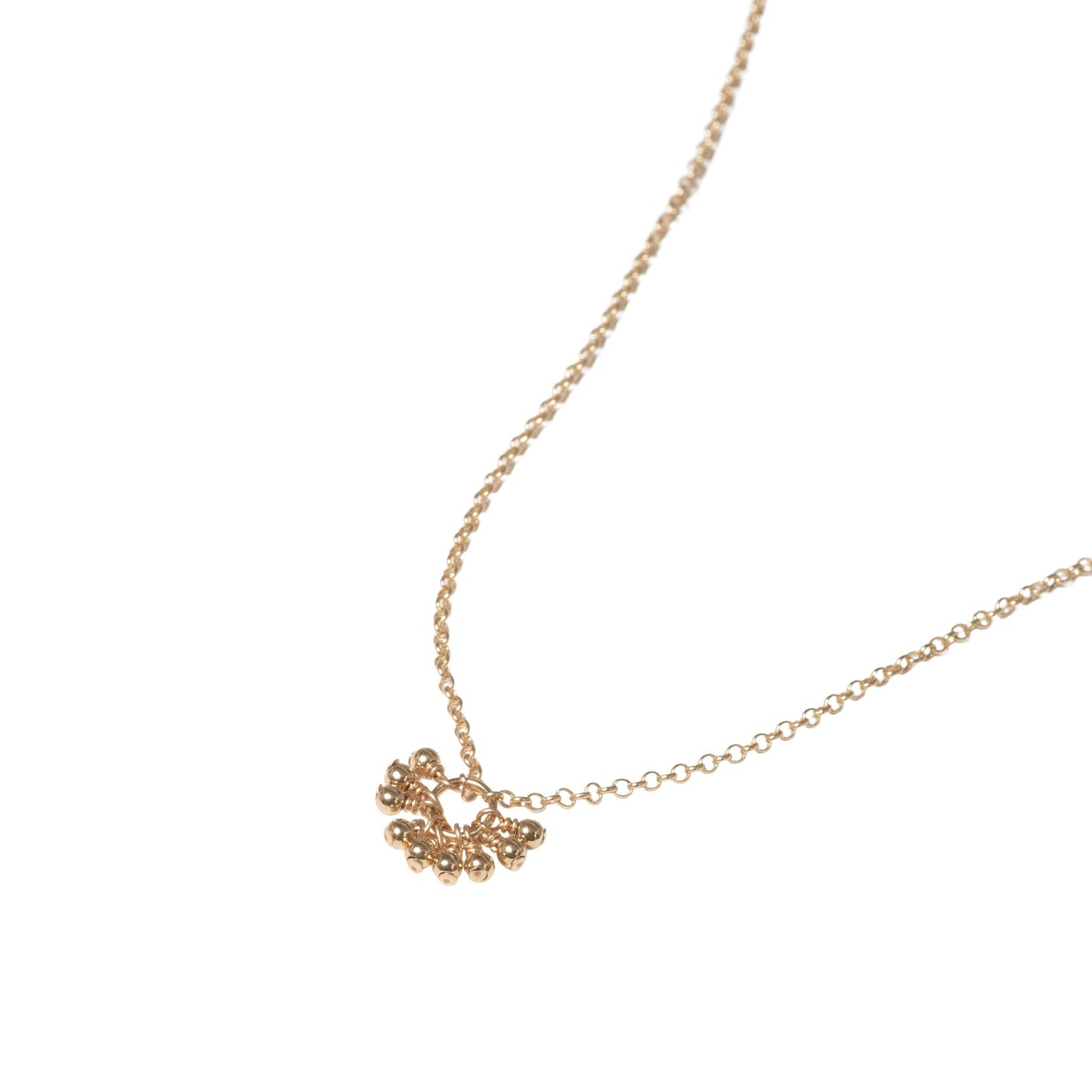 Tiny Beaded Token Necklace