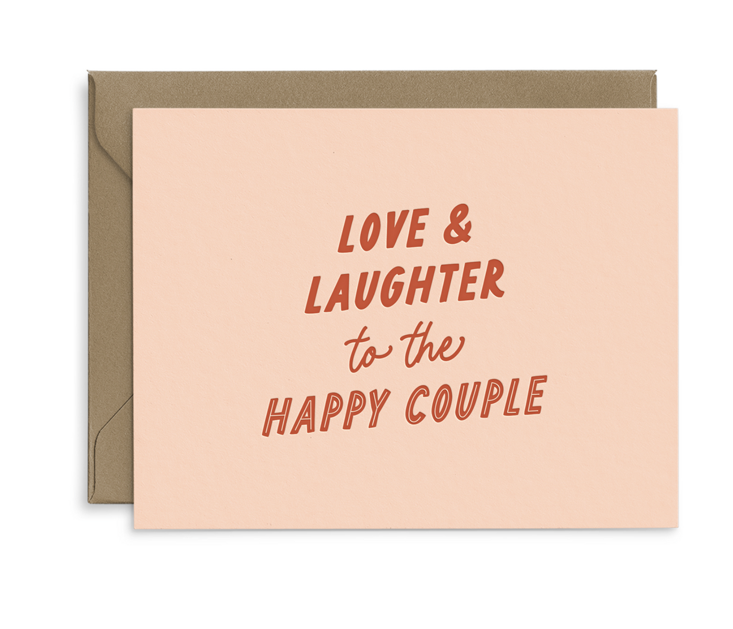 Love & Laughter Wedding Card