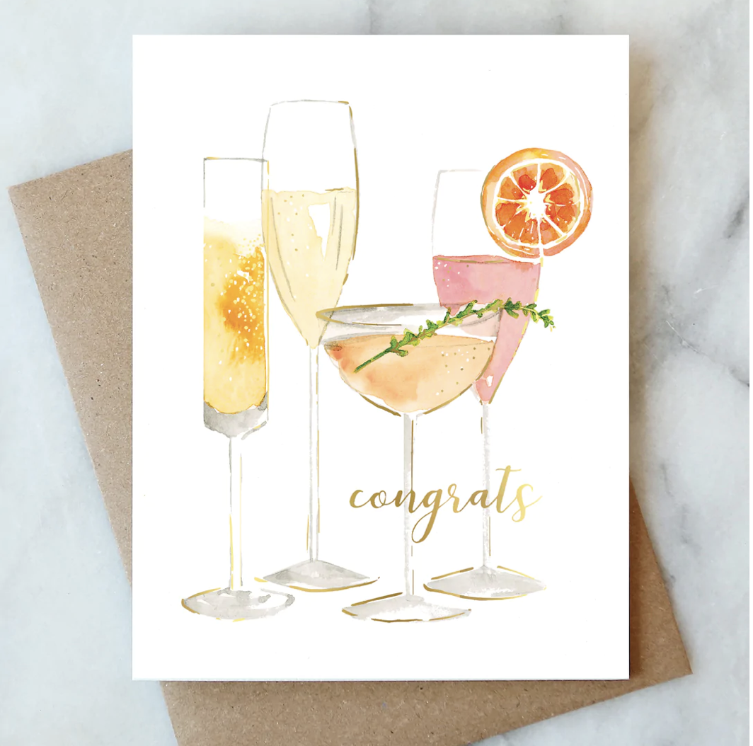 Bubbly Congrats Card