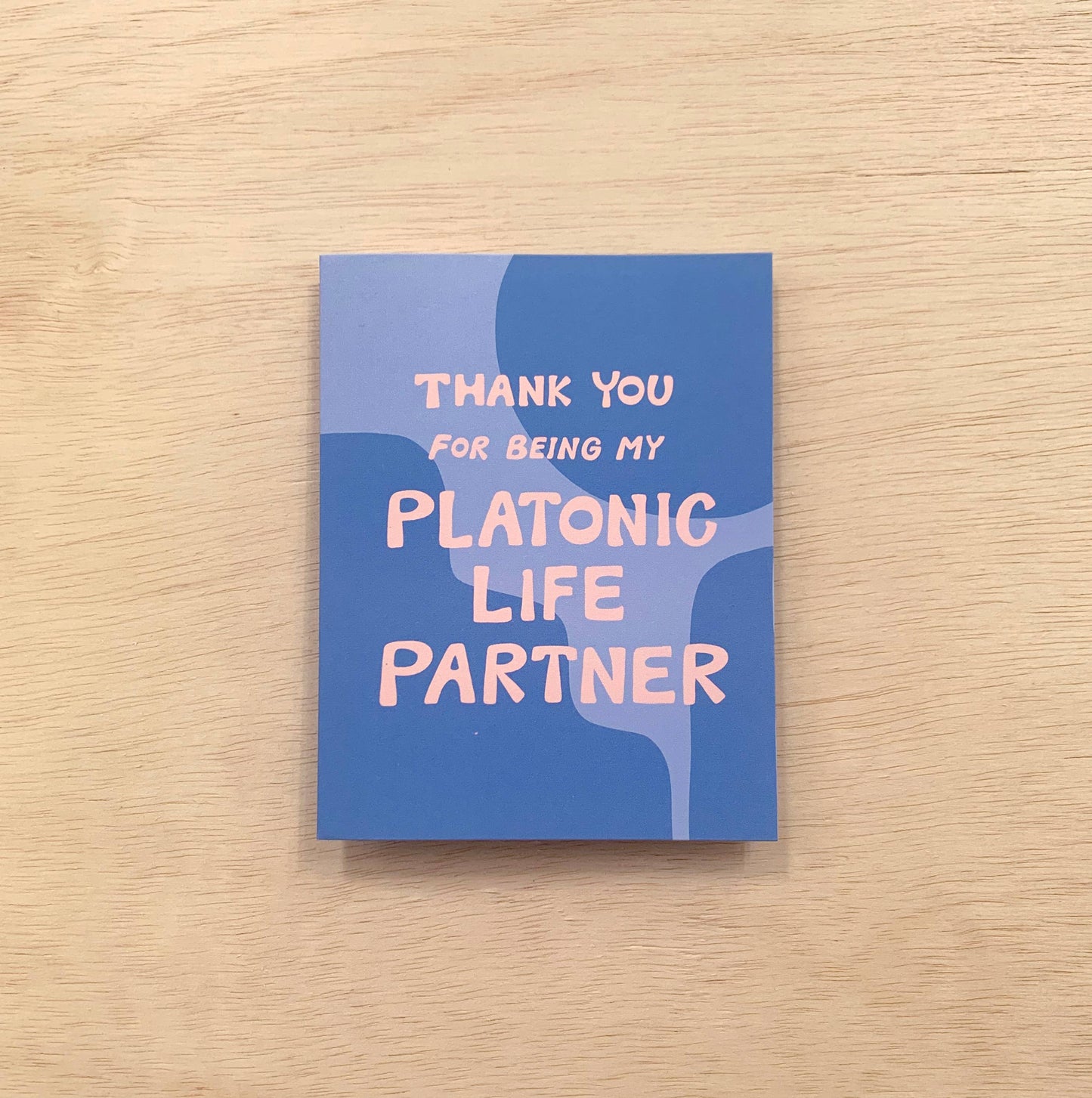 Platonic Life Partner Friendship Card