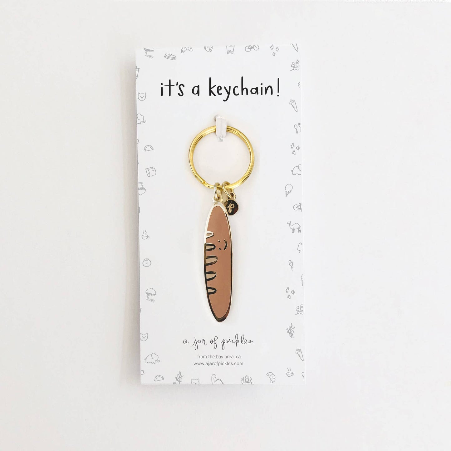 Baguette Keychain