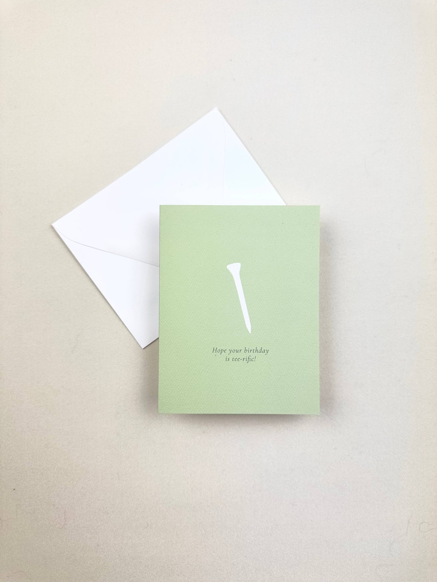 Hope your Birthday is Tee-Rific Golf Greeting Card