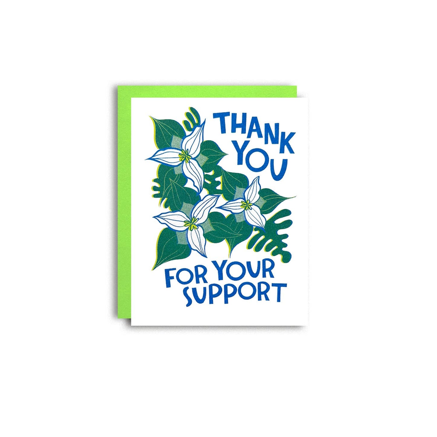 Thank you For Your Support - Risograph Greeting Card