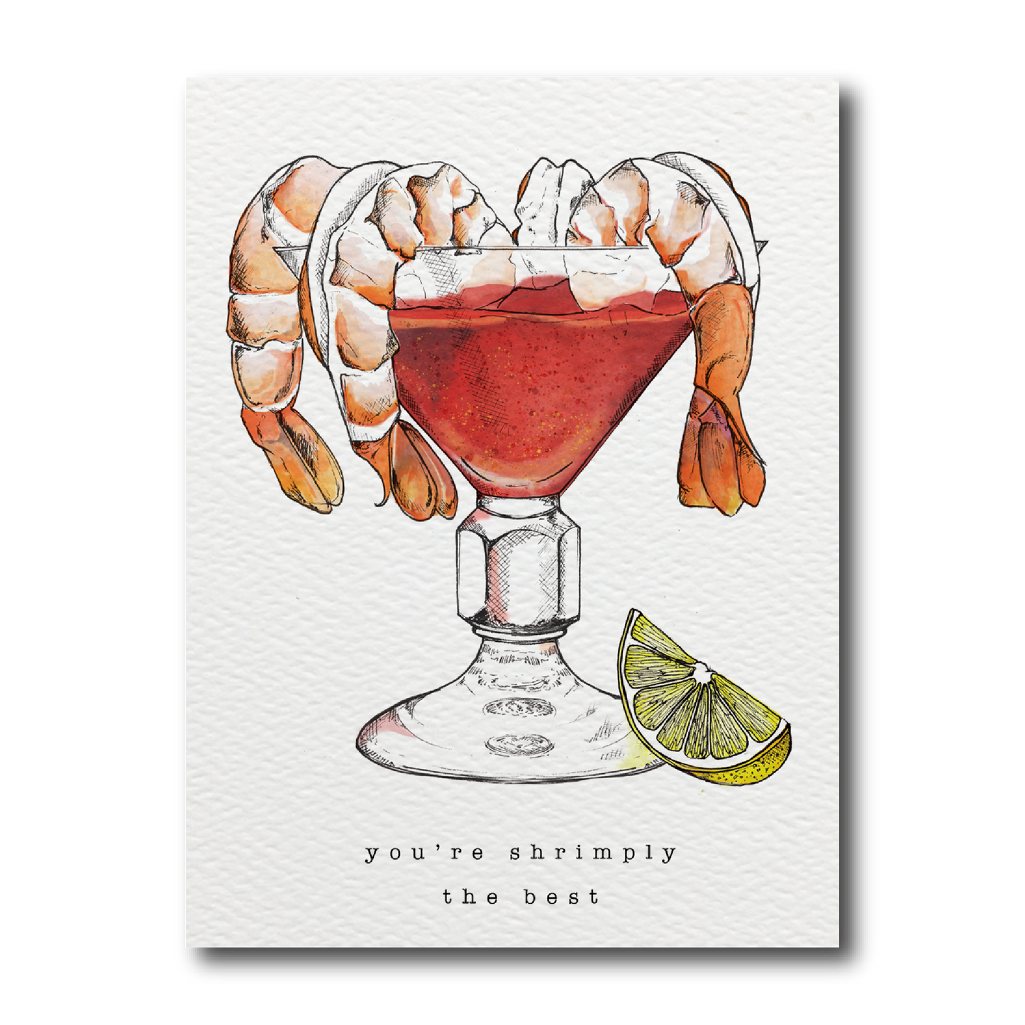 You're Shrimply the Best Love & Friendship Card